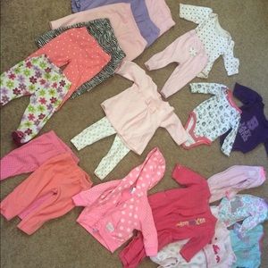 Girls 3-6 month fall/winter lot